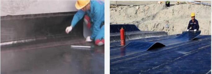 弹性体改性沥水卷材热熔施工